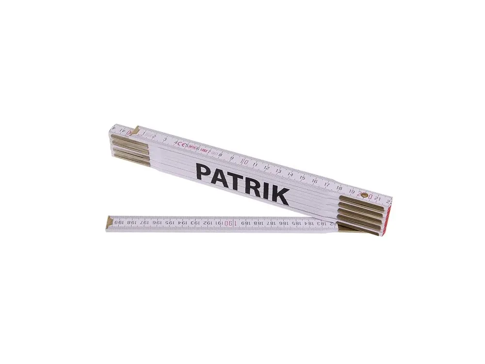 Skvělé hodnocení - Metr skládací 2m PATRIK (PROFI,bílý,dřevo)