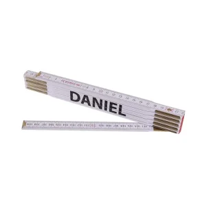Metr skládací 2m DANIEL (PROFI,bílý,dřevo) | Akce