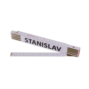 Metr skládací 2m STANISLAV (PROFI,bílý,dřevo) | Kupte dnes