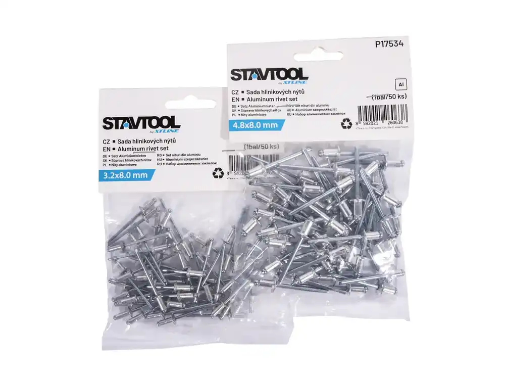 Cenový hit | STAVTOOL Sada hlinikových nýtů 4x10 mm (1bal/50ks)