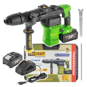 Právě uvedeno na trh | Aku vrtací kladivo Procraft PHA50-1b-c SDS MAX PHA50-1b-c