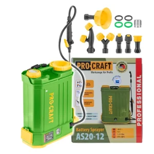 Bestseller - AKU postřikovač Procraft AS20-12 (bez baterie a nabíječky) AS20-12