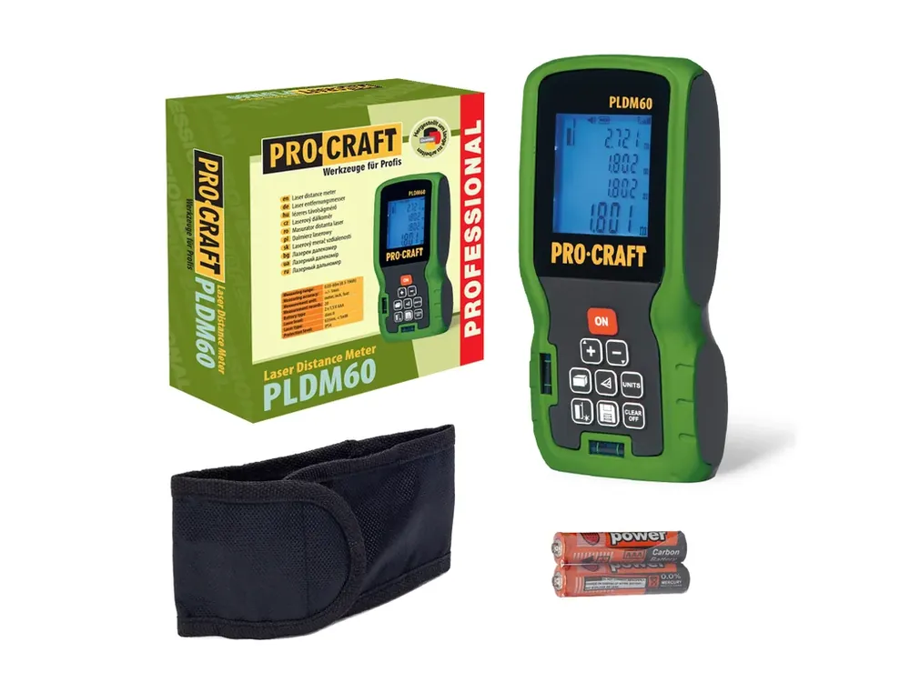 Laserový měřič vzdálenosti Procraft PLDM60 PLDM60 | Časově omezená nabídka