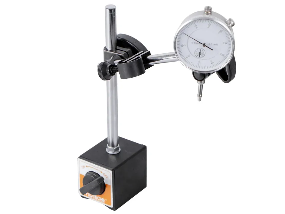 Číselníkový úchylkoměr s magnetickým stojanem, 0-10 mm - HT284702 | Právě přidáno