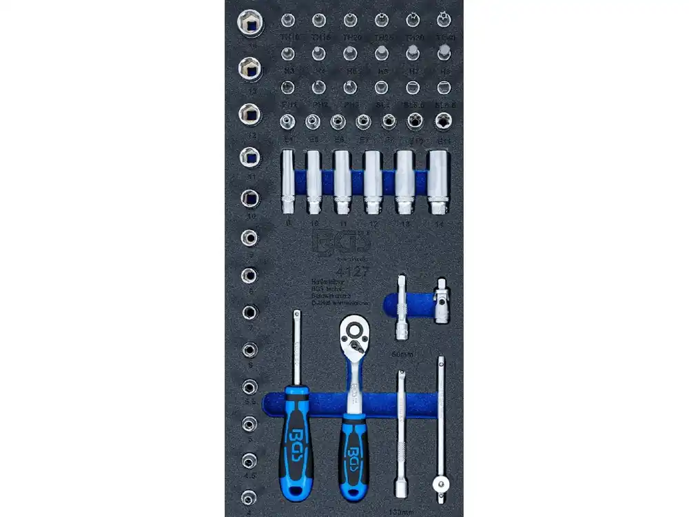 Gola sada v pěnové výplni, 1/4", 50 ks - B4127 - Prémiová kvalita