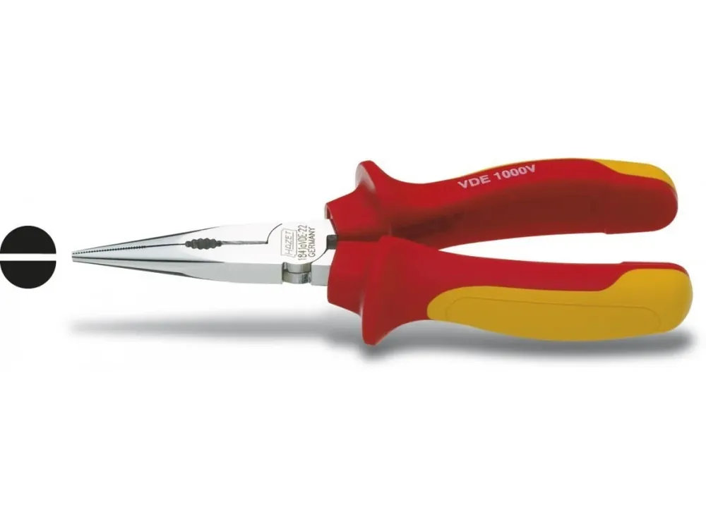 Snadné vrácení - Rovné půlkulaté kleště 160 mm VDE, Hazet 1841AVDE-22