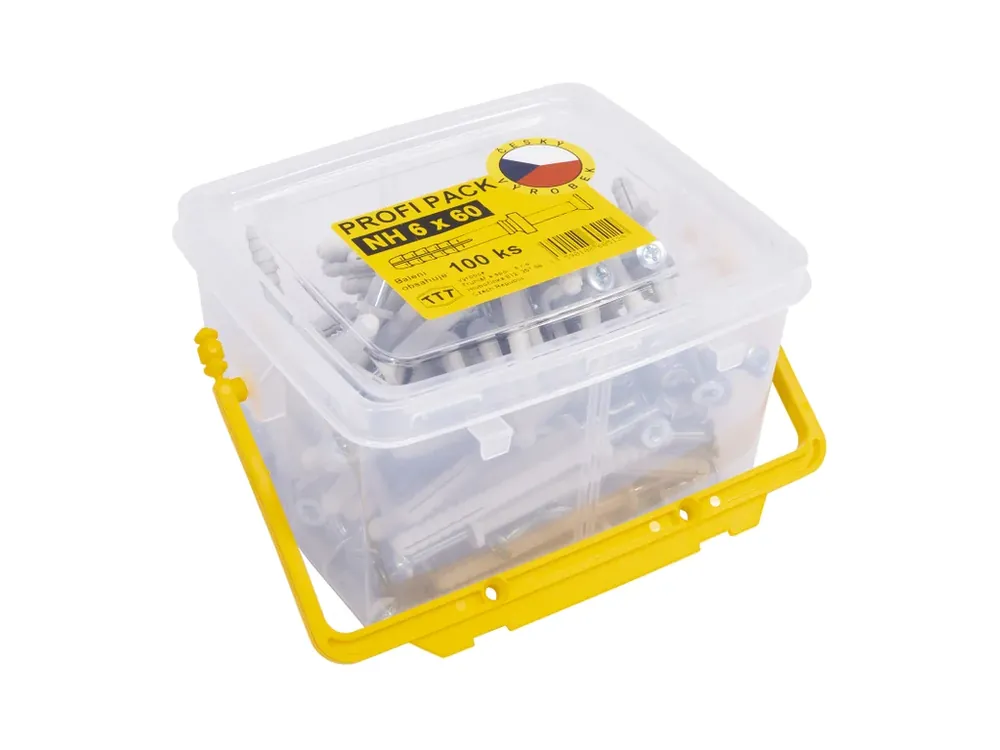 TTT Hmoždinky natloukací profi pack NH 6x60 mm, 1bal/100ks - Do košíku
