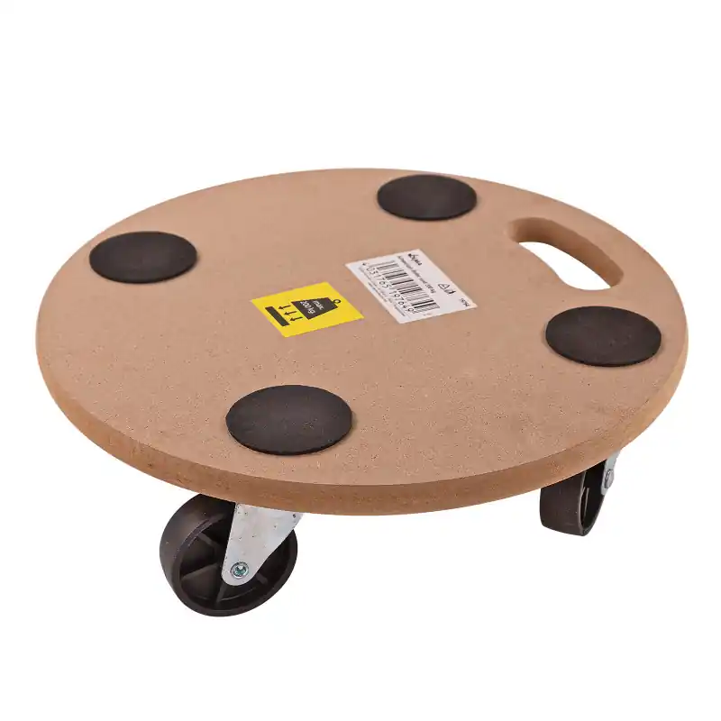 DEMA Přepravní plošina MDF kulatá 380 mm do 200 kg - Prémiová kvalita