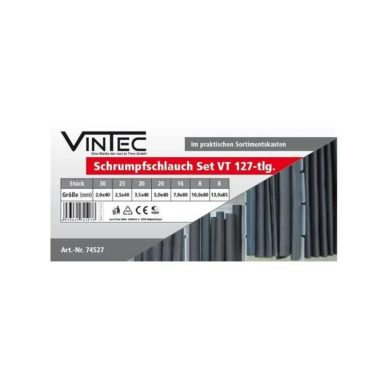 Výprodej - Vintec Smršťovací bužírky VT127