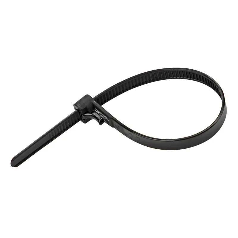 KesTek Stahovací pásky uvolnitelné 7,2x200 mm, černé, 50 ks - Přímo z továrny