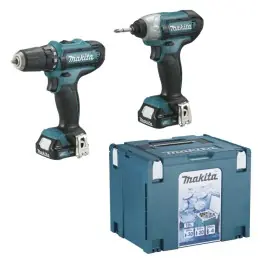 Sada aku nářadí, 10,8 V, 2,0 Ah, DF331DZ + TD110DZ + 2x aku, taška, box, Makita, CLX201SAX6 - Objednejte nyní