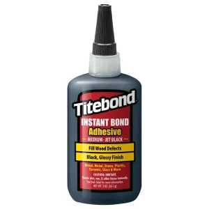 Expresní doručení | Titebond Instant Medium Jet Black Rychleschnoucí lepidlo - 59ml