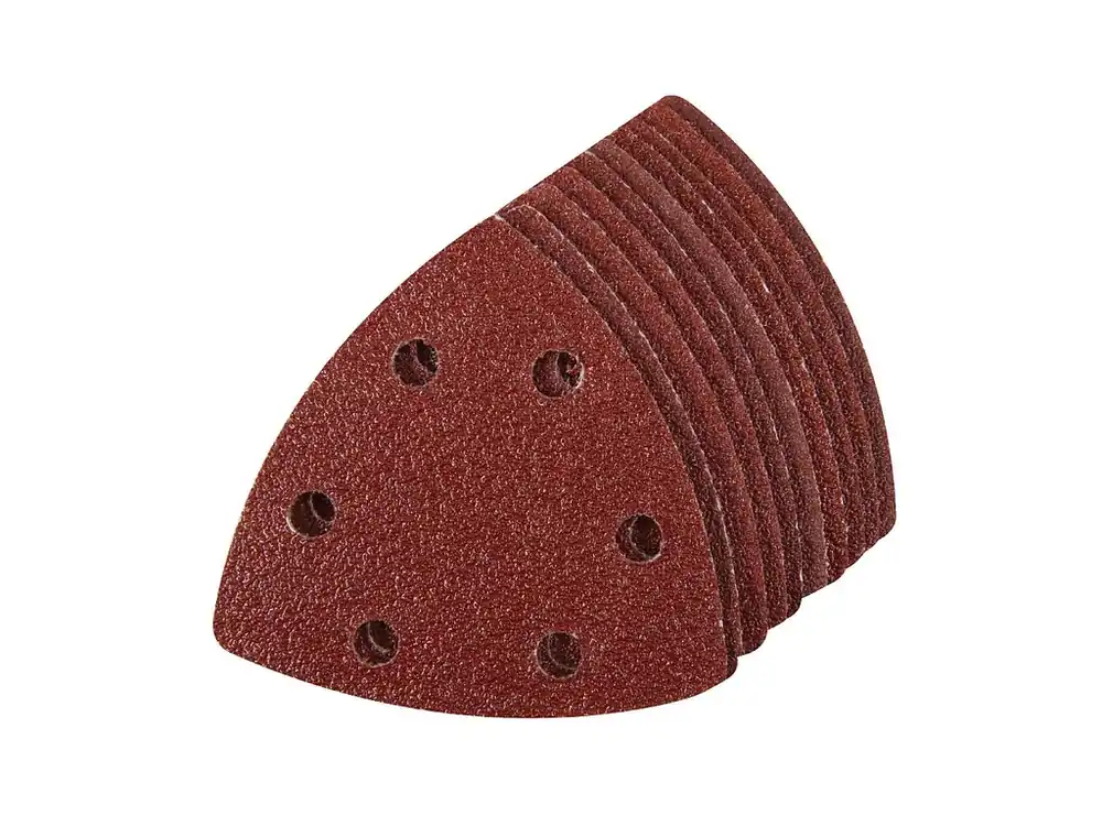 Výhodná nabídka - Brusný papír 90mm pro Delta brusky, perforovaný, suchý zip, 10ks - zrnitost 60