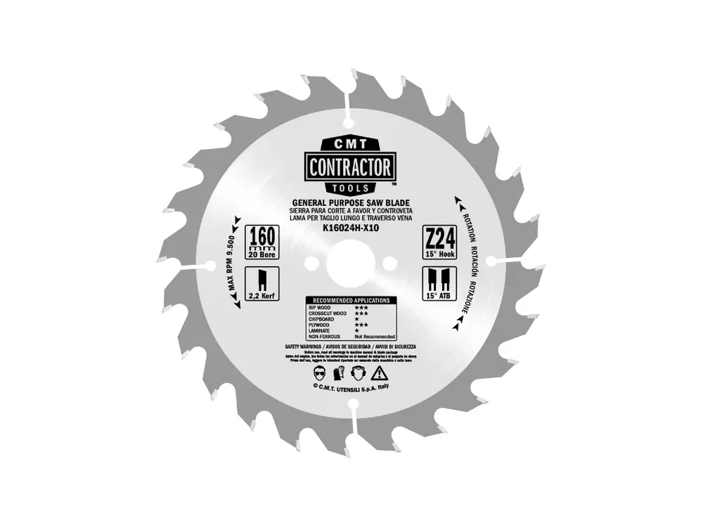 CMT Contractor Pilový kotouč na dřevo - D216x2,4 d30 Z48 HW | Pouze dnes