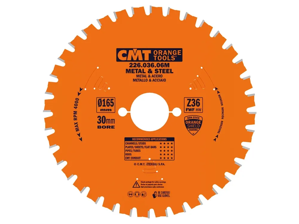 CMT Industrial Pilový kotouč na železo - D165x1,6 d30 Z36 HW | Žádaný produkt