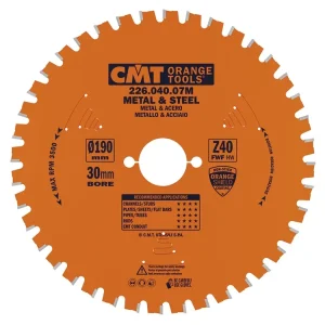 Rychlé odeslání | CMT Industrial Pilový kotouč na železo - D190x2,0 d30 Z40 HW