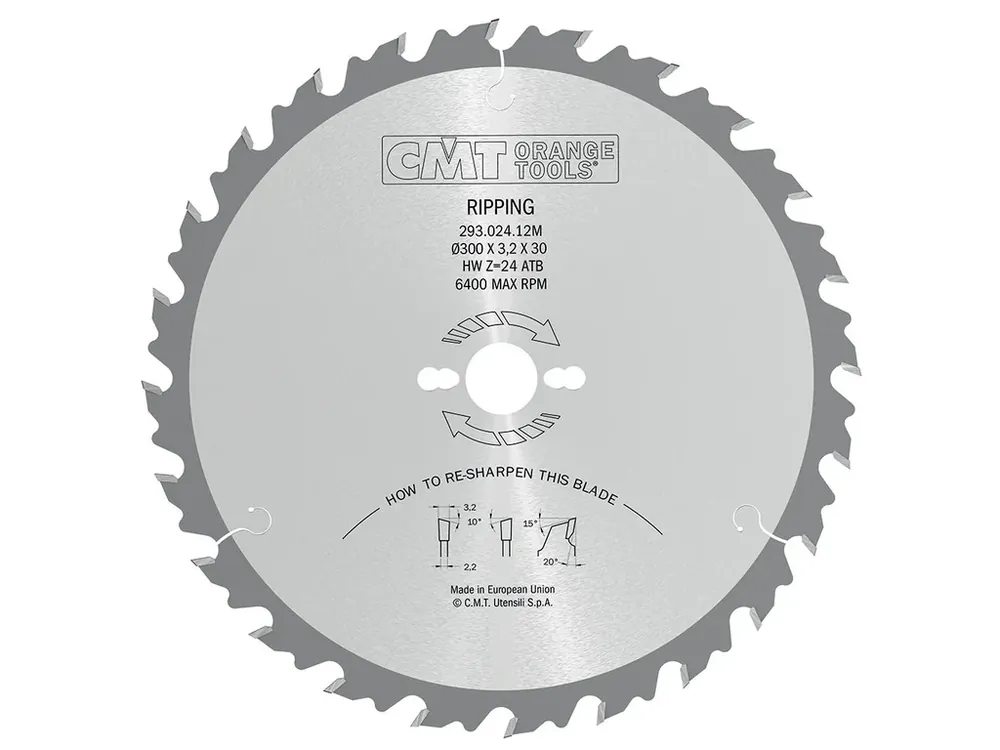 Akční cena | CMT Industrial Pilový kotouč pro podélné řezy - D300x3,2 d35 Z24 HW