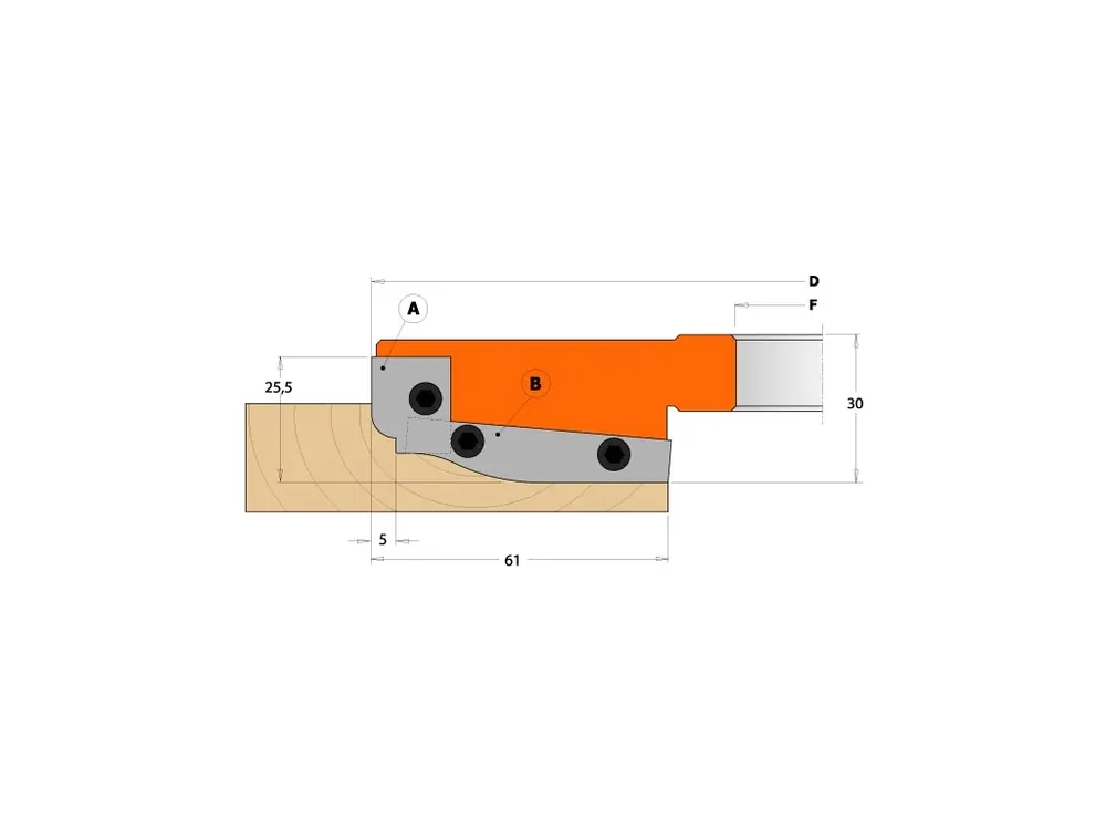 CMT Nůž pro C694013 - pár žiletek B 60x11,9x1,5mm | Snadné vrácení