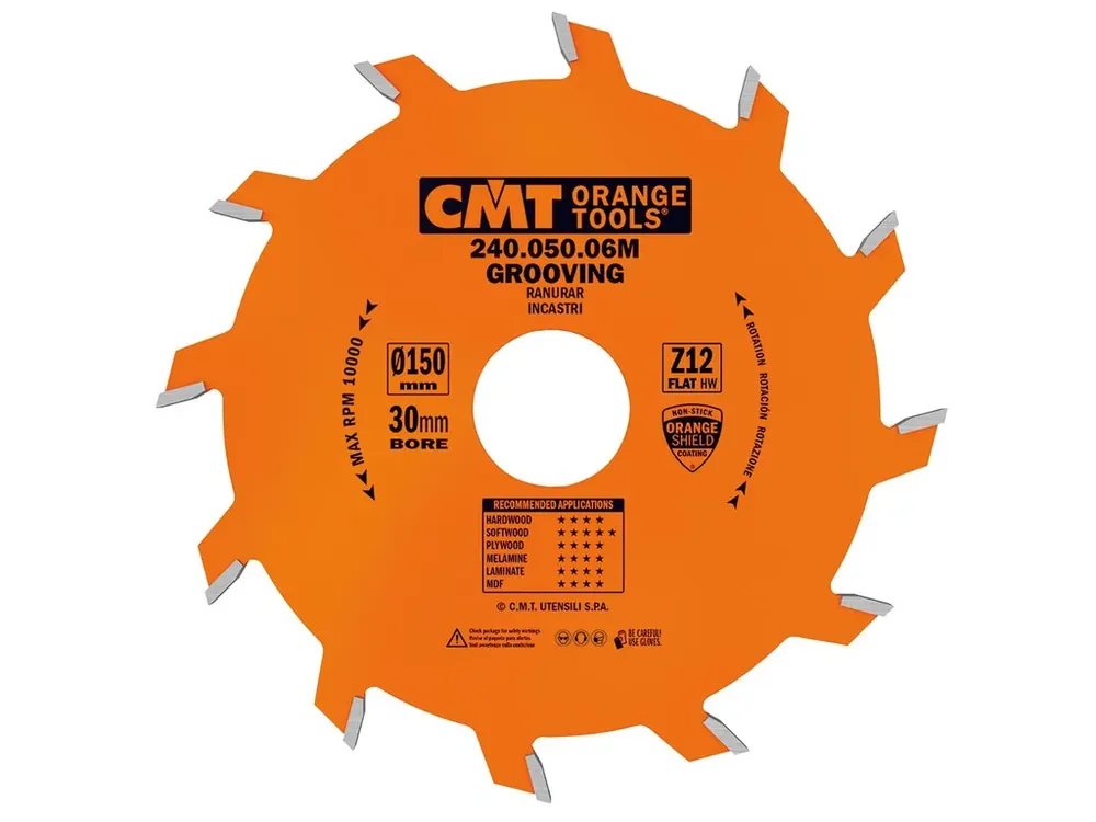 Nízká cena - CMT Orange Industrial Drážkovací kotouč - D150x4 d35 Z12 HW