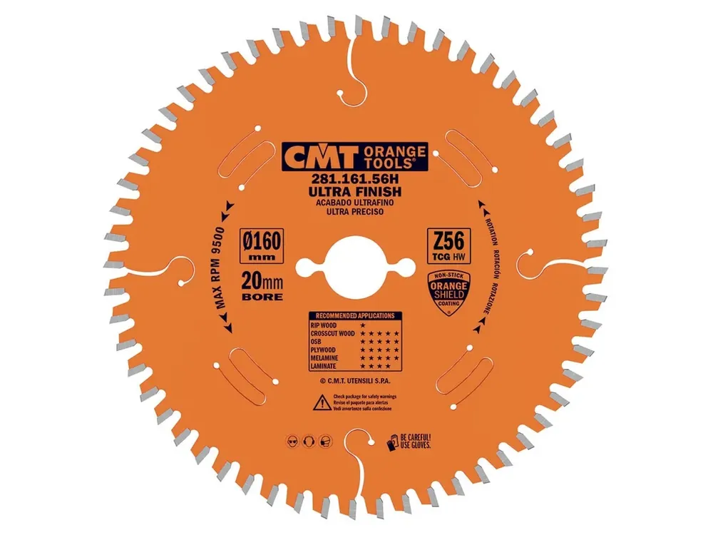 CMT Orange XTreme Pilový kotouč na lamino a DTD - D165x2,2 d20 Z56 HW | Zbývá pár kusů