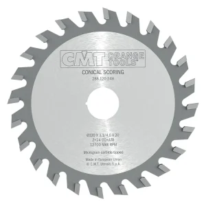 Výhodný nákup | CMT Předřezový kotouč kónický pro CNC stroje - D215x4,3-5,5 d50 Z42 HW