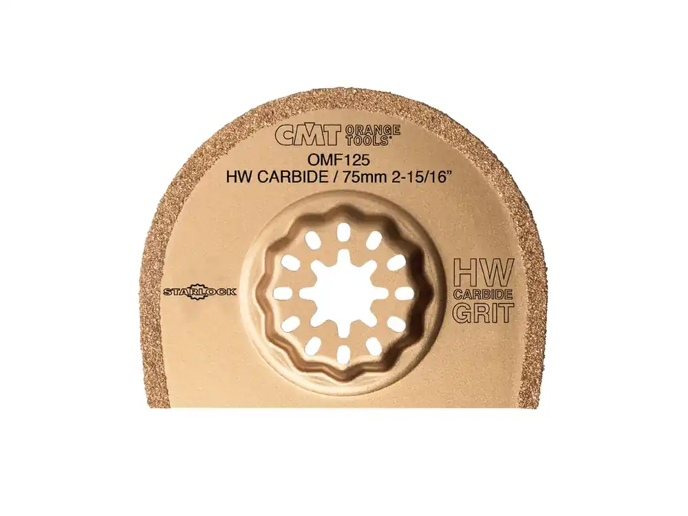 CMT Starlock Pilový list s tvrdokovovými zrny CARBIDE, tenký na cihlu a beton - 75 mm - Prémiová kvalita