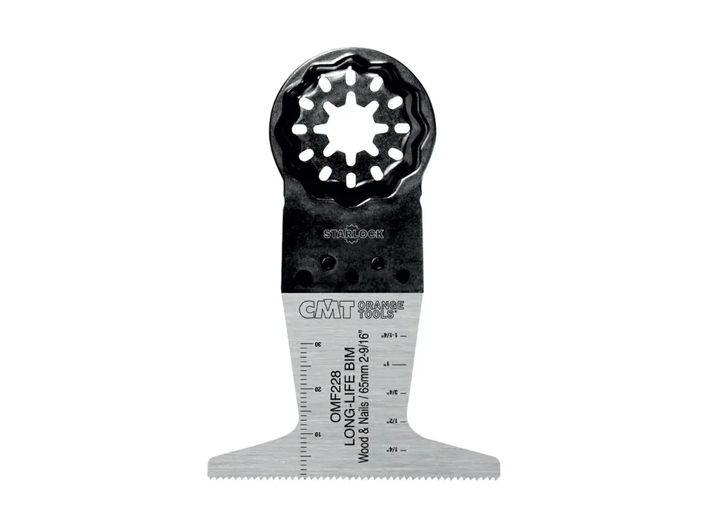 CMT Starlock Ponorný pilový list BIM s dlouhou životností, na dřevo a hřebíky - 65 mm, 5ks - Kvalitní produkt