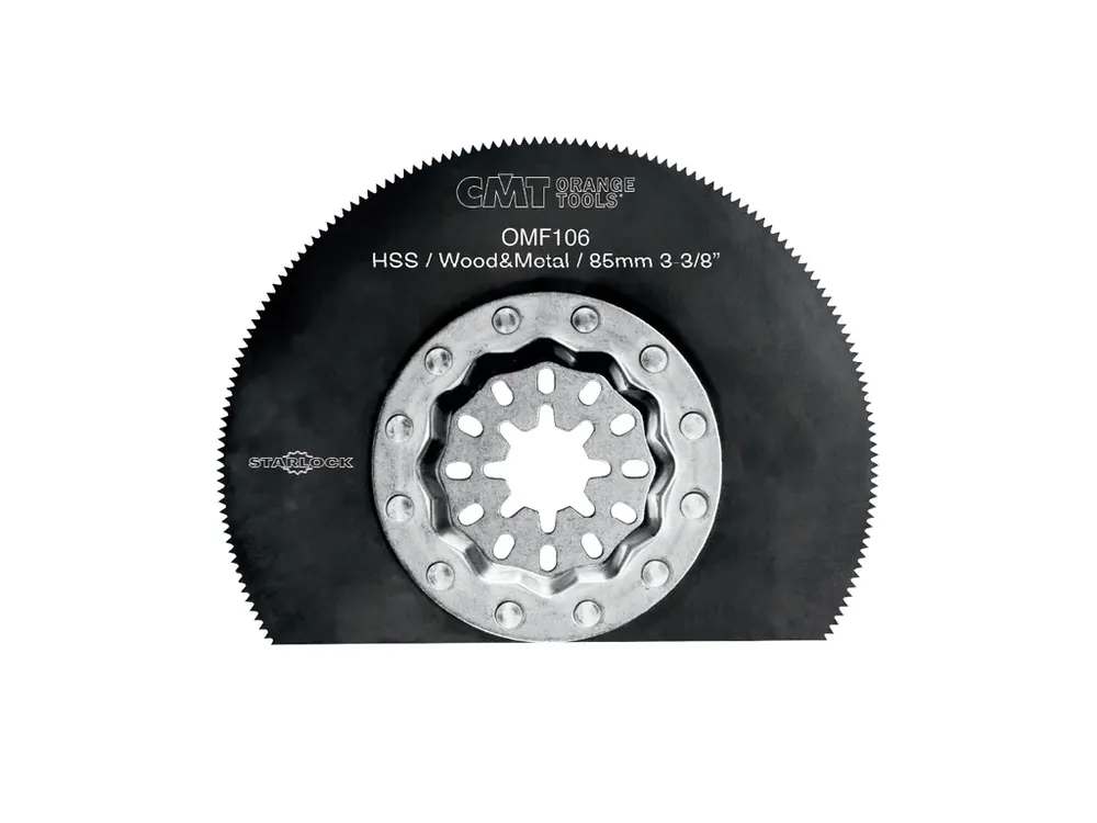Prémiová kvalita | CMT Starlock Ponorný pilový list HSS, na dřevo a kov - 85 mm, sada 5ks