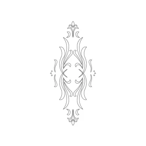Bezpečná platba | CMT Šablona na ornamenty na kuchyňská dvířka KLASIK 440x185mm