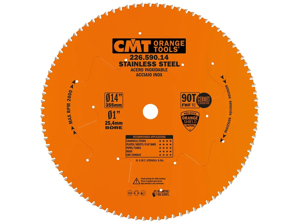 CMT XTreme Pilový kotouč na nerez ocel - D355x2,2 d25,4 Z90 HW | Extra sleva