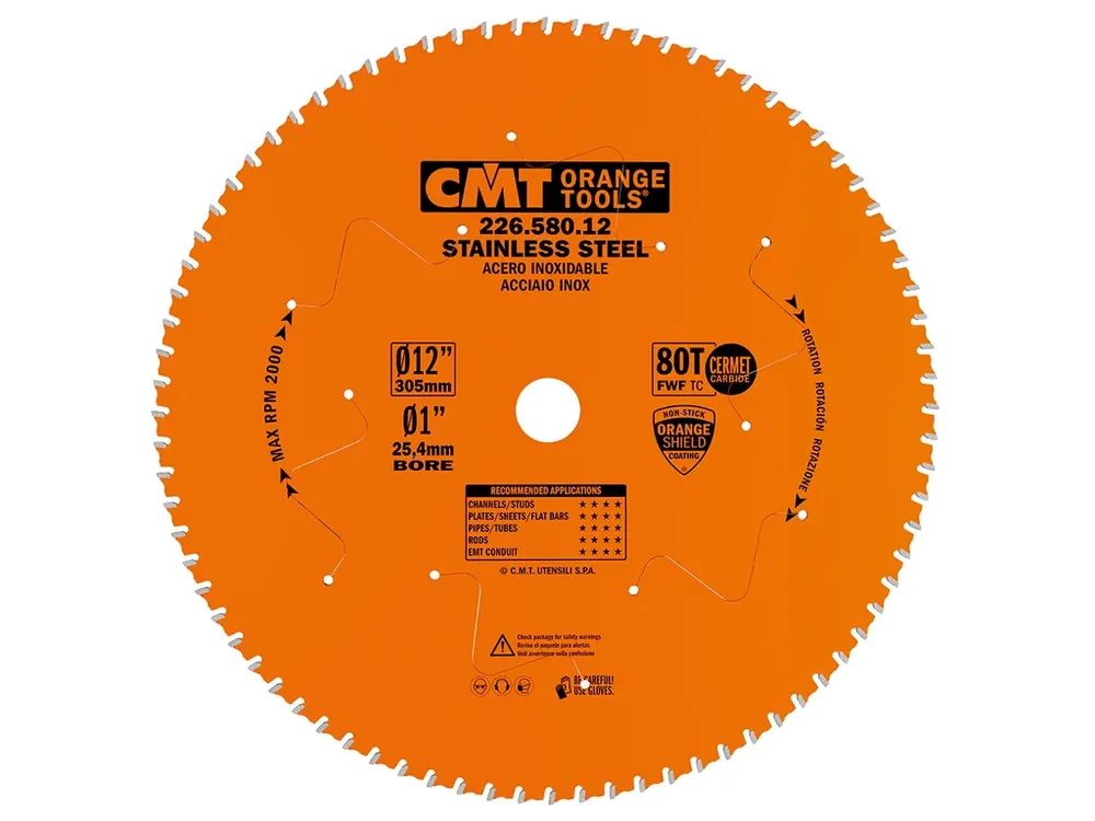 Cenový hit - CMT XTreme Pilový kotouč na nerez ocel - D305x2,2 d25,4 Z80 HW