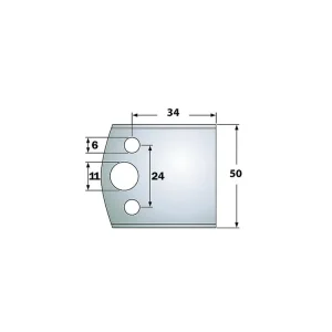 IGM Blanket nožů - LB34-50x18x4mm SP 2ks - Špičkový produkt