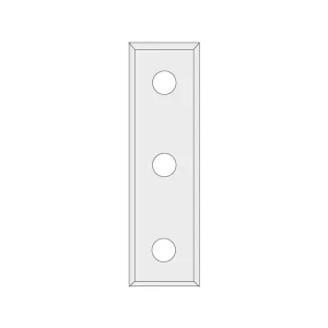 Výhodná nabídka - IGM N012 Žiletka tvrdokovová - 50x12x1,7 LaminoMDF (3 otvory)