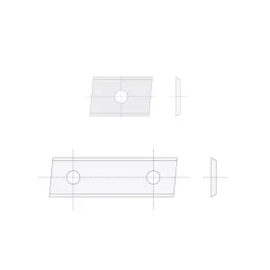 Do vyčerpání zásob - IGM N014 Žiletka tvrdokovová Z2 zkosená - 50x12x1,5 LaminoMDF L