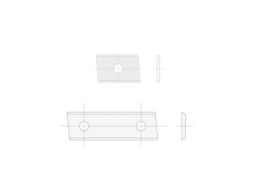 IGM N014 Žiletka tvrdokovová Z2 zkosená - 50x12x1,5 UNI P | Speciální cena