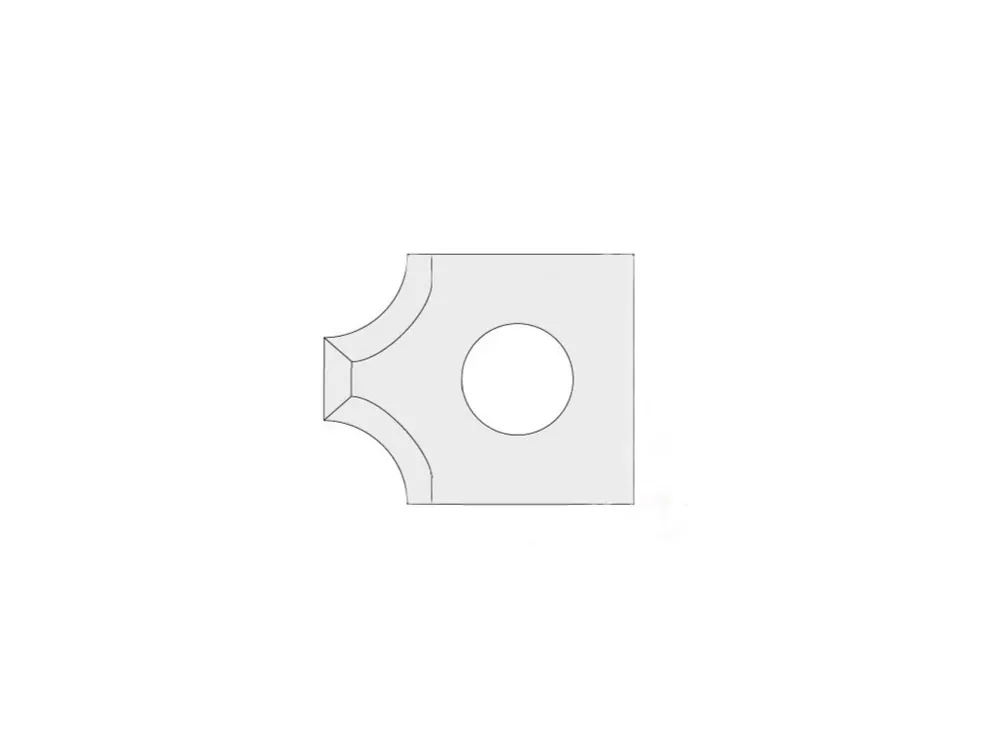 IGM N031 Žiletka tvrdokovová radiusová - 2xR4 16x17,5x2 UNI - Snížená cena