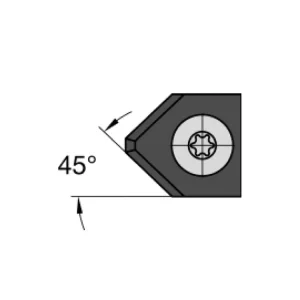 Akce - IGM N031 Žiletka tvrdokovová rádiusová - 45° 15x18x2 UNI