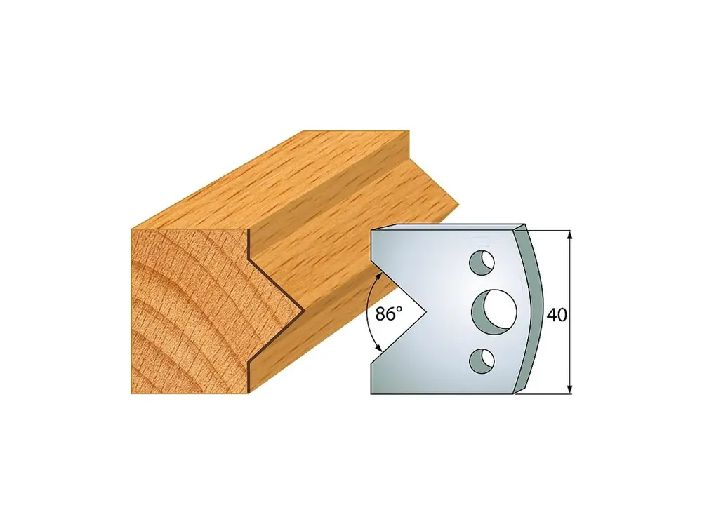 IGM profil 034 - pár nožů 40x4mm SP | Jen po omezenou dobu