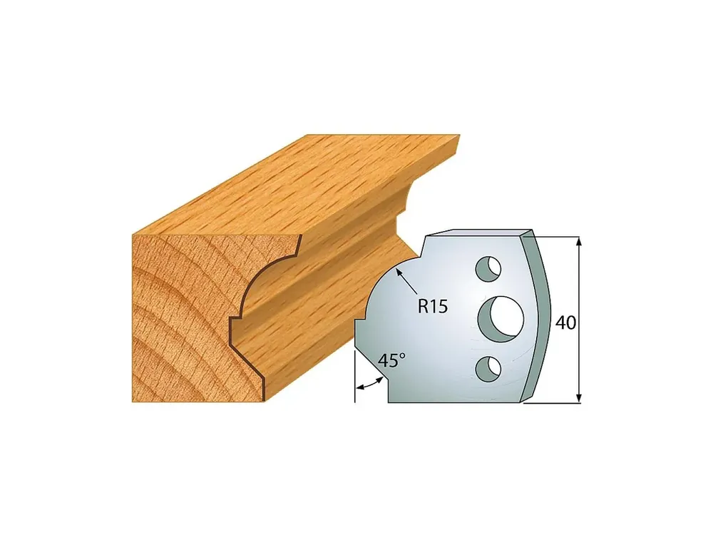 IGM profil 037 - pár nožů 40x4mm SP - Doprodej