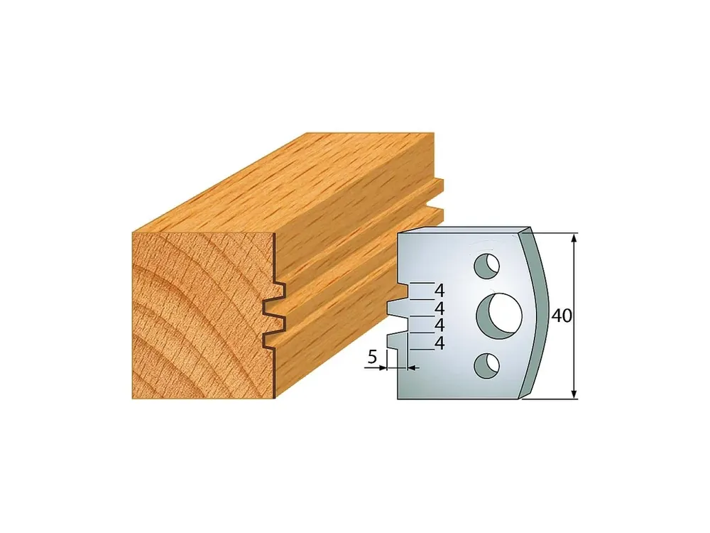 IGM profil 075 - pár nožů 40x4mm SP - Akční sleva