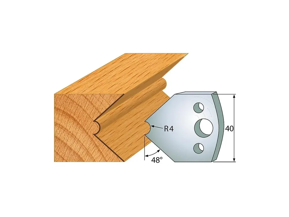 IGM profil 080 - pár nožů 40x4mm SP - Připraveno k odeslání