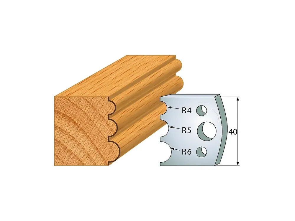 Populární - IGM profil 090 - pár nožů 40x4mm SP