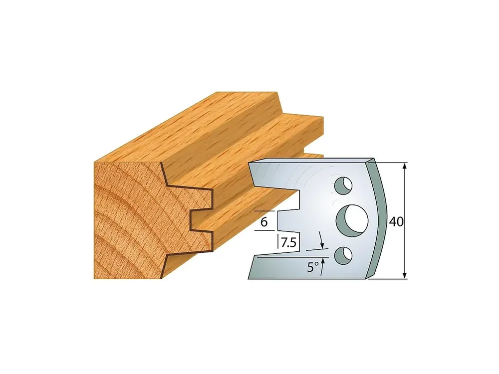 Prodejní hit - IGM profil 113 - pár nožů 40x4mm SP