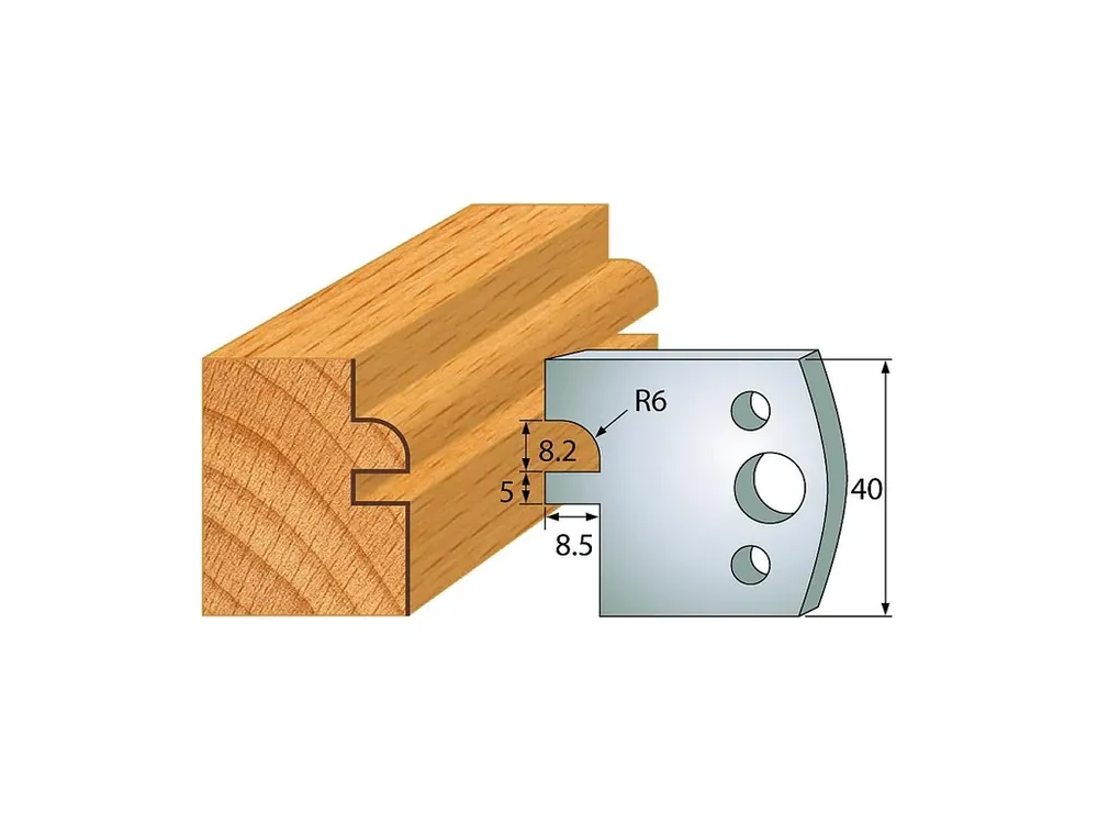 IGM profil 134 - pár nožů 40x4mm SP - Přímo z továrny
