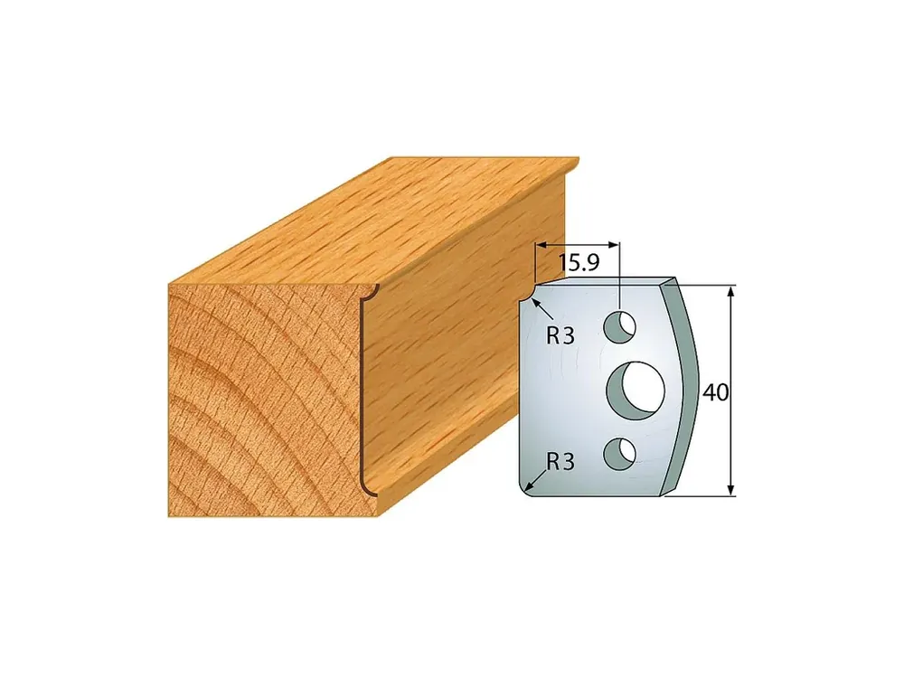 K dispozici - IGM profil 170 - pár nožů 40x4mm SP
