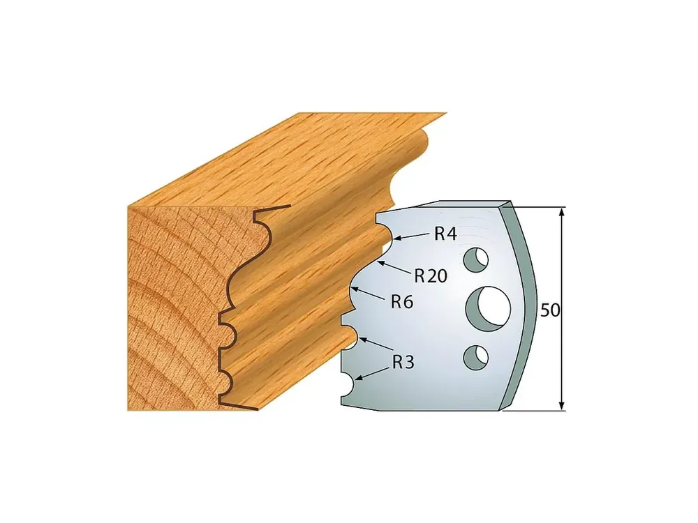 Výprodej - IGM profil 513 - pár nožů 50x4mm SP