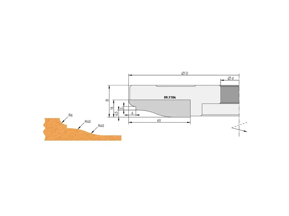 Právě přidáno | IGM Profilový nůž A 60x16x2mm pro F632-182