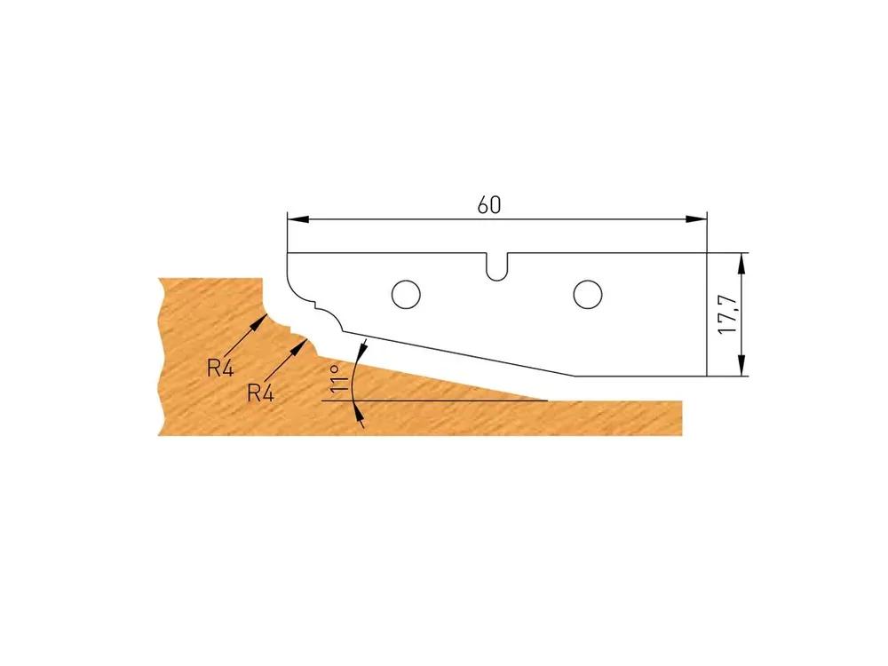 Objednat nyní - IGM Profilový nůž E 60x17,7x2mm pro F632-182