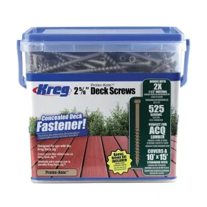Kreg Protec-Kote Vruty pro terasy, sada 525 ks, 67 mm | Velká sleva
