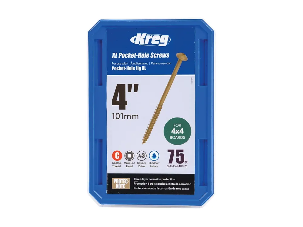 Kreg XL Šrouby pro skryté spoje - 100 mm, 75 ks - Poslední kusy